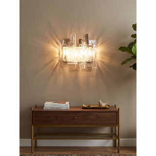 Nexus Layered Ice Glass Sconce