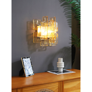 Nexus Layered Ice Glass Sconce