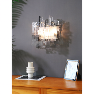 Nexus Layered Ice Glass Sconce