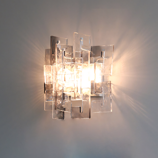 Nexus Layered Ice Glass Sconce