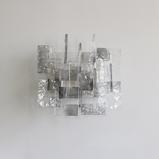 Nexus Layered Ice Glass Sconce