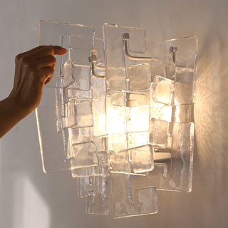 Nexus Layered Ice Glass Sconce