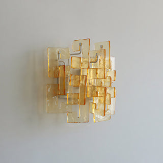 Nexus Layered Ice Glass Sconce