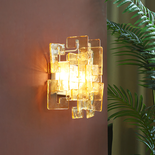 Nexus Layered Ice Glass Sconce