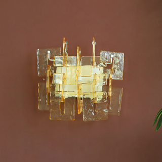Nexus Layered Ice Glass Sconce