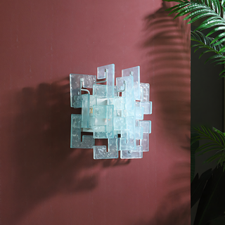 Nexus Layered Ice Glass Sconce
