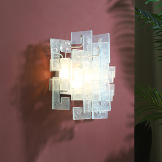 Nexus Layered Ice Glass Sconce