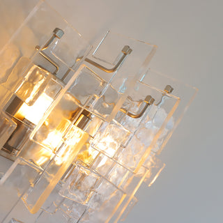 Nexus Layered Ice Glass Sconce