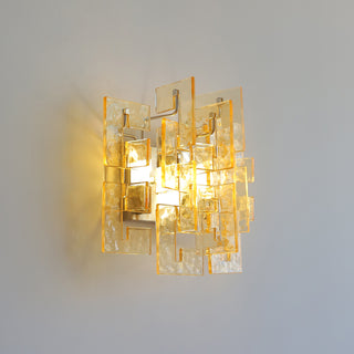 Nexus Layered Ice Glass Sconce