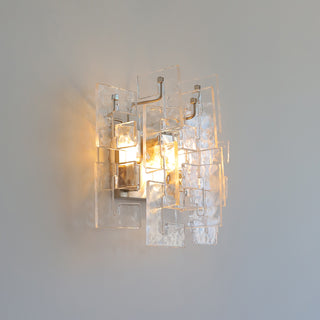 Nexus Layered Ice Glass Sconce