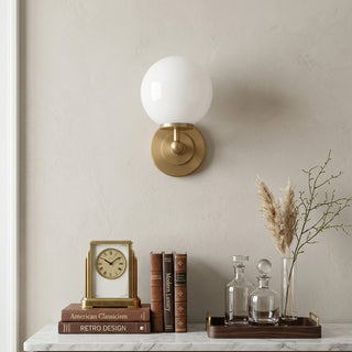 Nivara Pedestal Globe Sconce