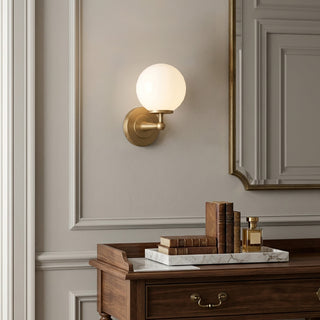 Nivara Pedestal Globe Sconce