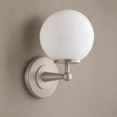Satin Nickel & White