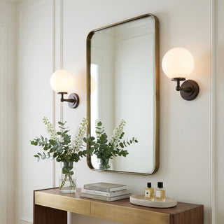 Nivara Pedestal Globe Sconce