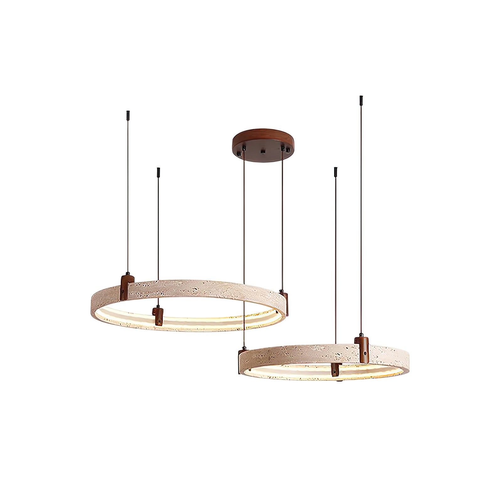 Nogy Travertine Ring Chandelier