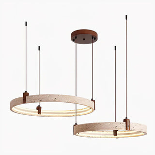 Nogy Travertine Ring Chandelier