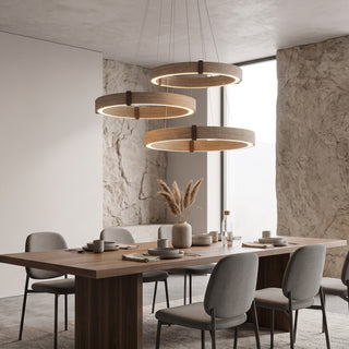Nogy Travertine Ring Chandelier