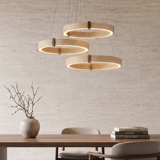 Nogy Travertine Ring Chandelier