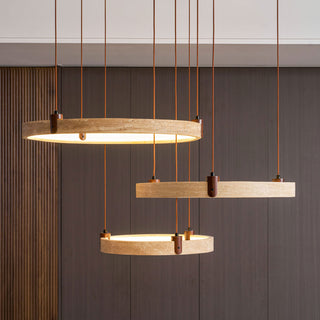 Nogy Travertine Ring Chandelier