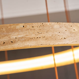 Nogy Travertine Ring Chandelier