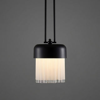 Noir Fringe Glass Pendant Lamp