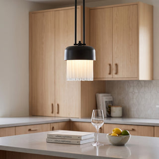 Noir Fringe Glass Pendant Lamp