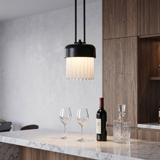 Noir Fringe Glass Pendant Lamp