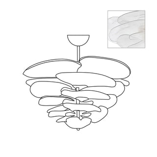Nympha Tiered Glass Chandelier