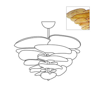 Nympha Tiered Glass Chandelier
