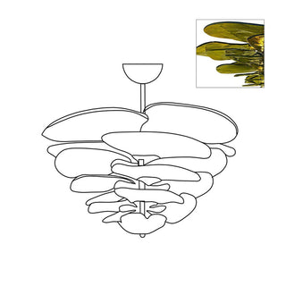 Nympha Tiered Glass Chandelier