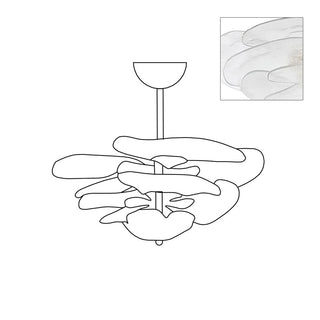 Nympha Tiered Glass Chandelier