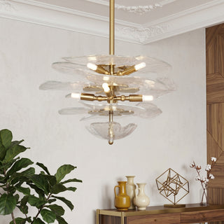 Nympha Tiered Glass Chandelier
