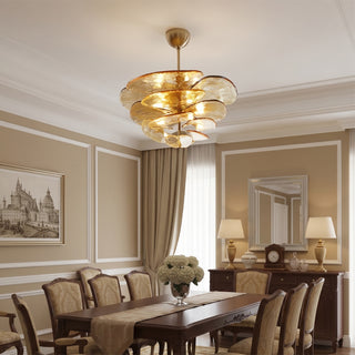 Nympha Tiered Glass Chandelier