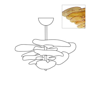 Nympha Tiered Glass Chandelier