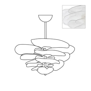Nympha Tiered Glass Chandelier