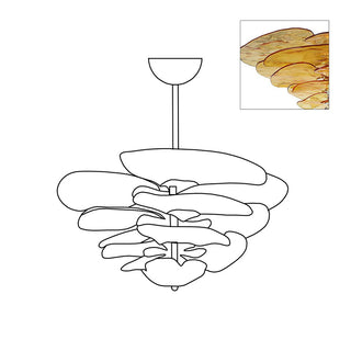 Nympha Tiered Glass Chandelier
