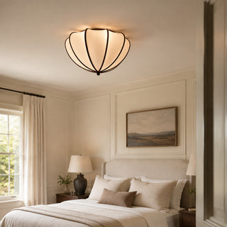 Odette Scalloped Flush Mount Ceiling Light