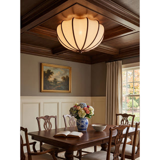 Odette Scalloped Flush Mount Ceiling Light