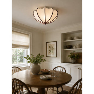 Odette Scalloped Flush Mount Ceiling Light