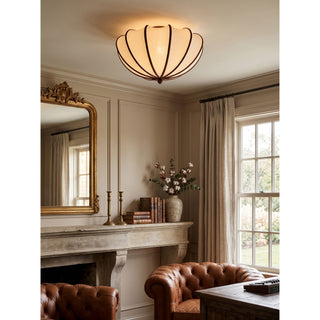 Odette Scalloped Flush Mount Ceiling Light