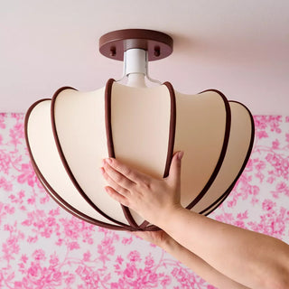 Odette Scalloped Flush Mount Ceiling Light