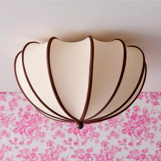 Odette Scalloped Flush Mount Ceiling Light