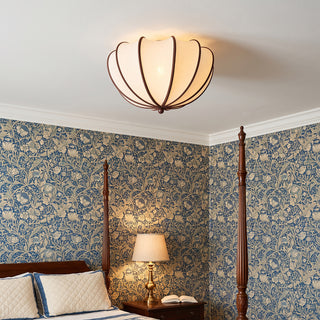 Odette Scalloped Flush Mount Ceiling Light