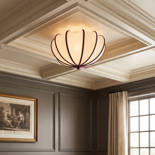 Odette Scalloped Flush Mount Ceiling Light