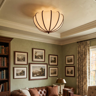 Odette Scalloped Flush Mount Ceiling Light