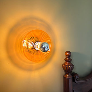 Orbit Ripple Glass Wall Sconce