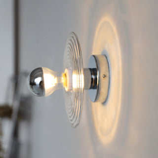 Orbit Ripple Glass Wall Sconce