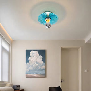 Orbit Ripple Glass Wall Sconce
