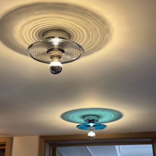 Orbit Ripple Glass Wall Sconce