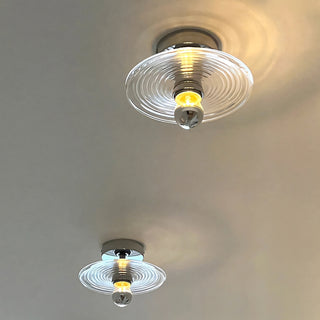 Orbit Ripple Glass Wall Sconce